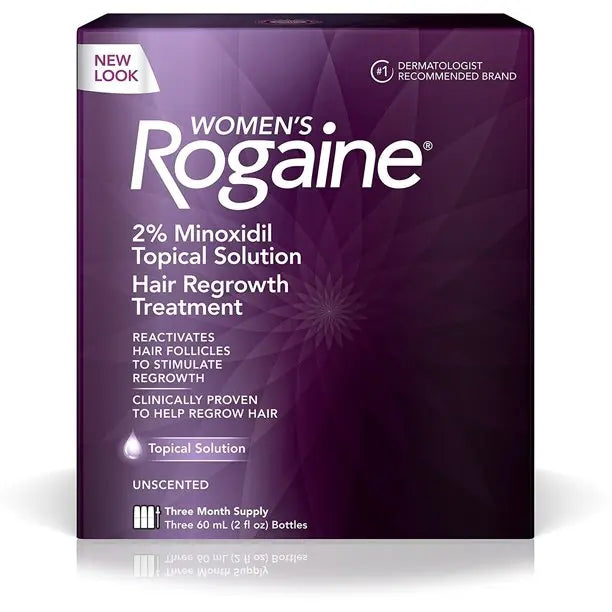 Solution Rogaine pour Femmes 2% Minoxidil, 2 fl. oz, Pack de 3 Kirkland Minoxidil Canada