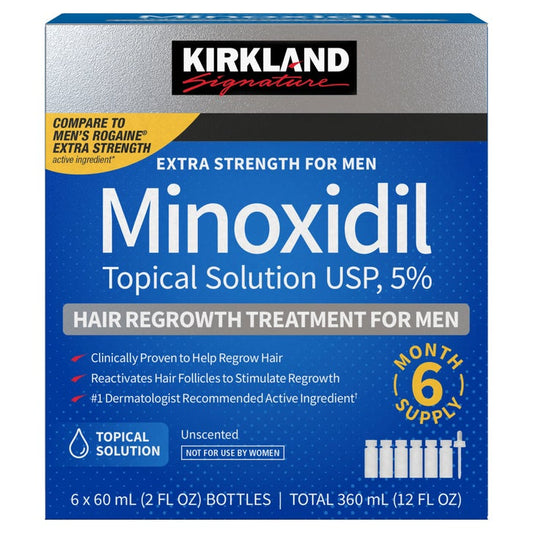 Kirkland Signature Extra for Men - 5% Minoxidil Topical Solution | 2 fl. oz 